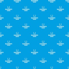 Wall Mural - Shop blacksmith pattern vector seamless blue repeat for any use