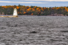 Autumn Colors On Lake Champlain In Burlington, Vermont