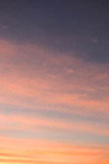 Wall Mural - colorful cloud above dramatic dusk sky