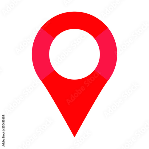 Red maps pin. Location map icon. Location pin. Pin icon vector ...