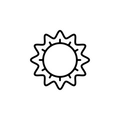 Wall Mural - Sun icon vector. Sun vector design. sign design. flat style. Vector EPS 10