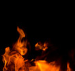 © donikz - fire flame on black background