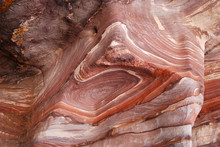 Rock Formation At Entrance To Petra, Jordan