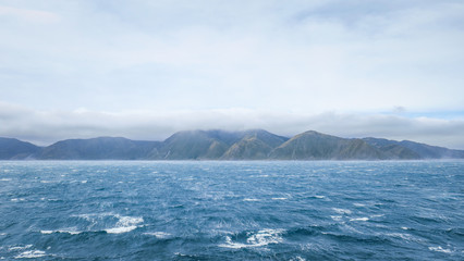 Interislander Ferry from Wellington to Picton in New-Zealand