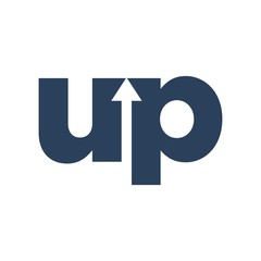 Wall Mural - letter up vector logo