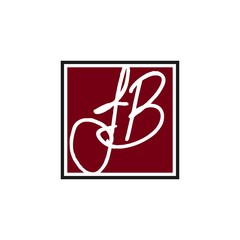 Poster - script J and B vector logo.