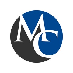 Wall Mural - letter m and c vector logotype.