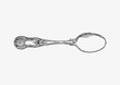 Antique silver spoon drawing