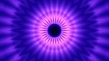 Light Burst Purple Eye Mandala Disco VJ Abstract Motion Background Loop Close 3