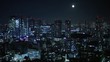 WS HA Cityscape at night / Tokyo, Japan