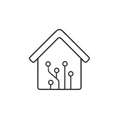 Wall Mural - Home automation hand drawn outline doodle icon