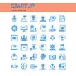 © itim2101 - Startup Icons Set. UI Pixel Perfect Well-crafted Vector Thin Line Icons. The illustrations are a vector.