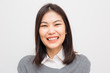 © themorningglory - Portrait of smiling beutiful asian women on white background