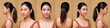 © Jade - Asian Woman before applying make up hair style. no retouch, fresh face with acne, lips, eyes, cheek, nice smooth skin. Studio lighting white background, for aesthetics therapy treatment