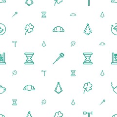 Poster - traditional icons pattern seamless white background