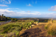 Huntington And Newport Beach Viewed From The Vista Ridge Park In California