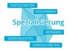 © Eigens - Spezialisierung - Begriffe verbinden, Farbe blau