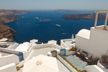 Poster - Thira et Oia, île de Santorin en Grèce