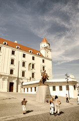 Sticker - White Castle of Bratislava,the capital city of Slovakia