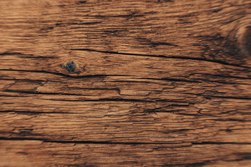Poster - close up old oak wooden background