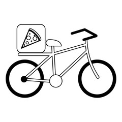 Sticker - Fast food delivery black and white