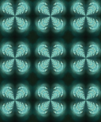 Canvas Print - abstract unique 3d computer generated illustration of artistic multicolored fractal patterns artwork