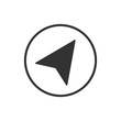© GlopHetr - Compass, navigation icon. Vector illustration, flat design.