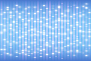 DNA test concept, human genetic profiling background, nucleic acids electrophoresis ladder, genome structure with markers, genetic fingerprinting vector illustration, DNA data