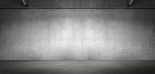 Wall Mural - wide modern subtle exposed concrete wall panoramic garage room background