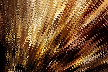 Abstract Graphic Painting Golden Background. Elite And Rich Pattern. Liquid Gold Fractal Art. 