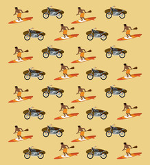 Poster - summer beach pattern