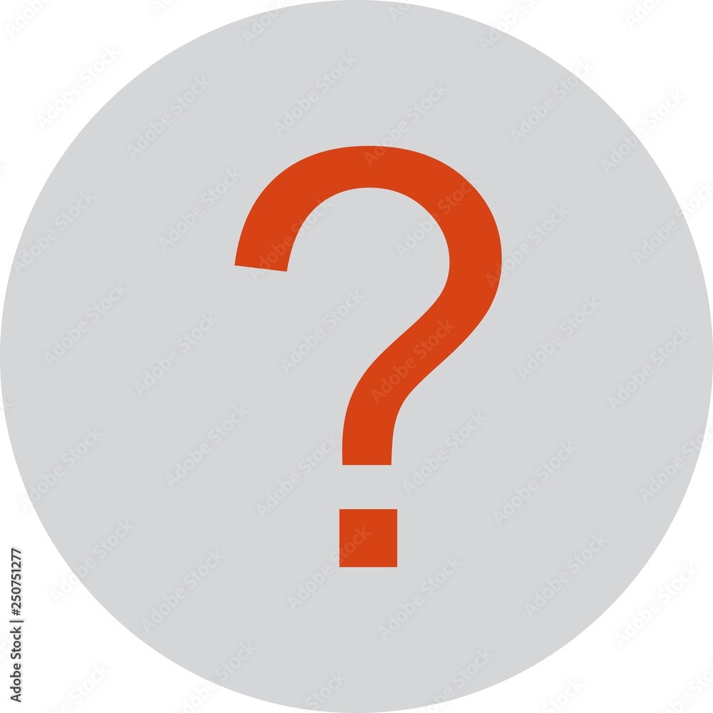 Vector Question Mark Icon Stock Vector | Adobe Stock