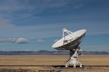Wall Mural - very large array radio astronomy observatory dish in the new mexico desert, technology and science, 
