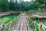 Fototapeta Dziecięca - Bamboo bridge Phu Lum Phi Hot Spring