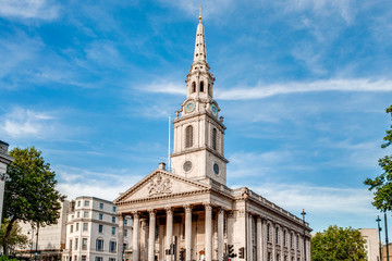 Wall Mural - Church of Saint Martin in the Fields, an English Anglican church built in the Neoclassical design in Trafalgar Square in London, UK