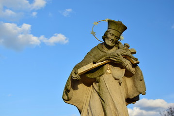 monument to the saint John of Nepomuk in Ladek Zdroj