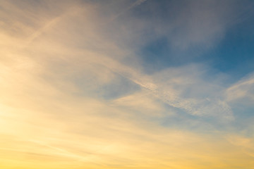 Wall Mural - sunset sky with clouds