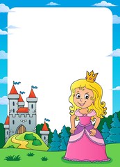 Poster - Princess and castle theme frame 2