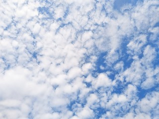 A large cloud of blue and bright white colors at Nam Noi District, Thailand