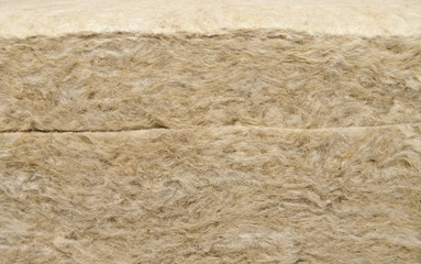 Stone mineral wool, Close up.