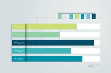 Flat chart, graph, scheme. Simply color editable. Infographics element. Vector.