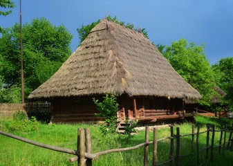 old village house and court yard