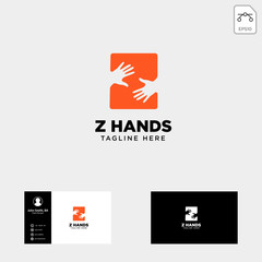 Wall Mural - minimal z letter, initial hand logo template vector illustration icon element
