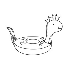 Poster - dinosaur float child icon