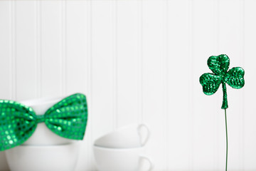 St. Patrick's Day theme with ornaments and decorations