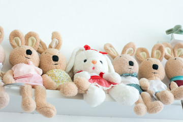 toys on white background