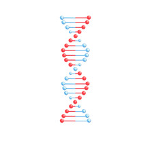 Vector DNA Molecule Helix Spiral Genetic Code