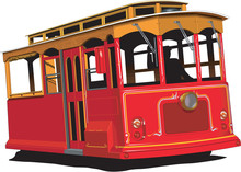 Cable Car Vector Illustration