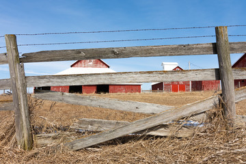 Old wooden fence