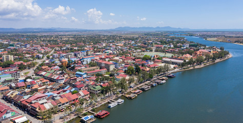 Wall Mural - Kampot at Cambodia on Feb 20 , 2019 . Kampot city is a sea city at Cambodia . 